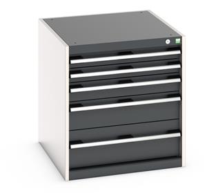 Cabinet consists of 2 x 75mm, 1 x 100mm, 1 x 150mm and 1 x 200mm high drawers 100% extension drawer with internal dimensions of 525mm wide x 625mm deep. The... Bott Cubio Tool Storage Drawer Units 650 mm wide 750 deep